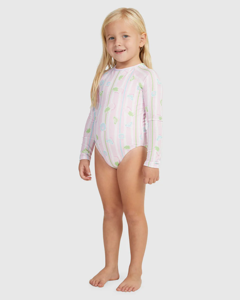 Roxy Pineapple Line Onesie Girls Swimsuit