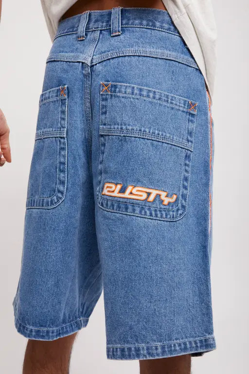 Rusty Flip Daddy 2.0 Jort- Middy Blue