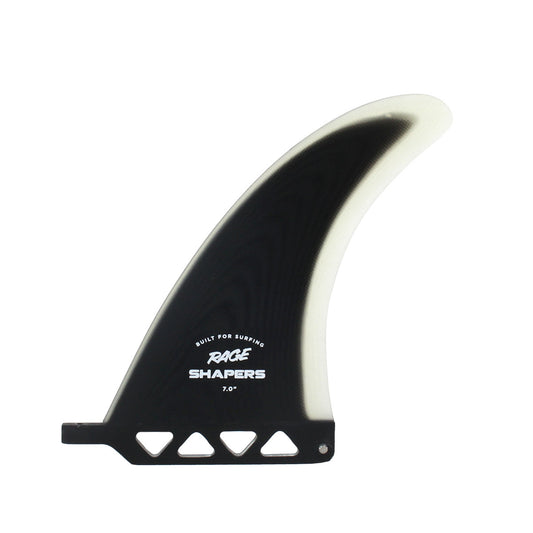 Shapers 7" Rage Series Longboard Fin - Black Clear