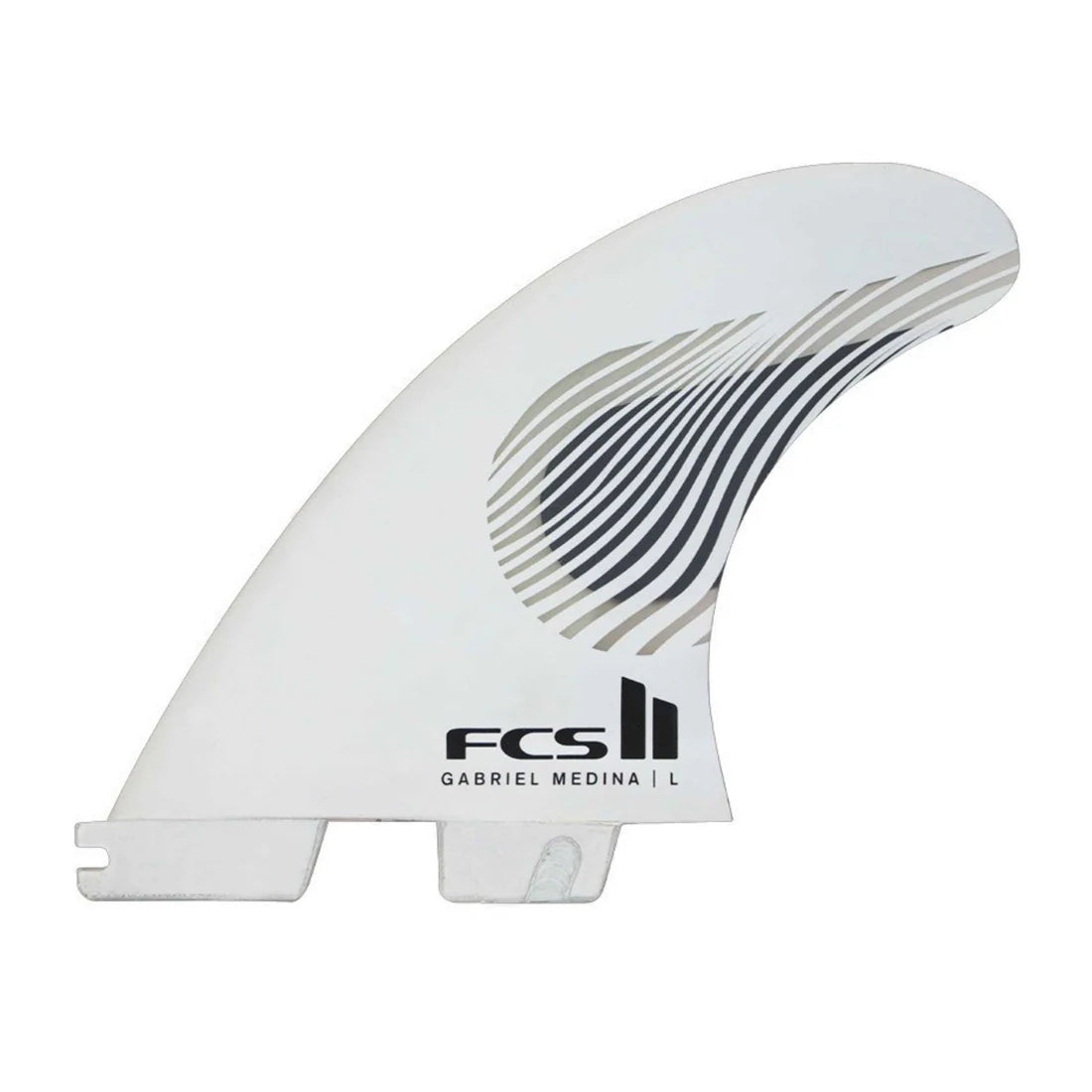 FCS ll Gabriel Medina PC Tri Fins Medium l Black/White