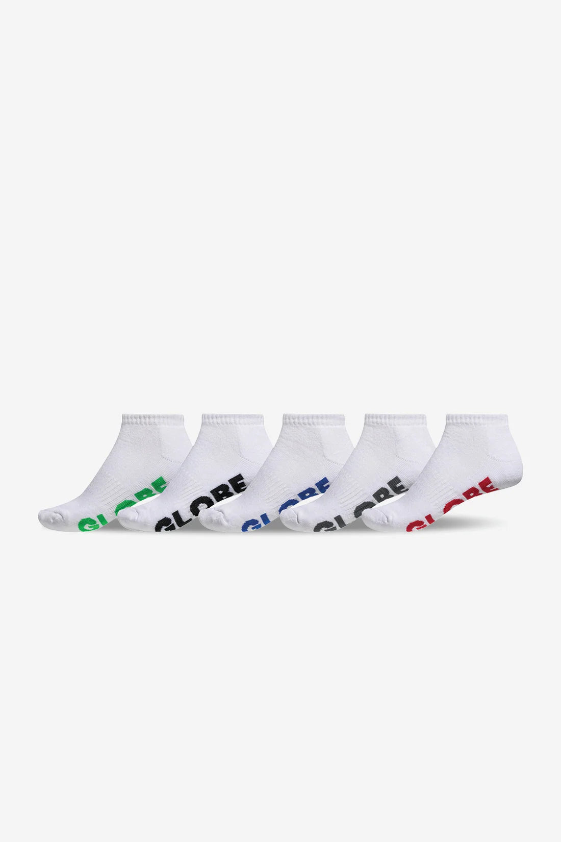 Globe Stealth Ankle Sock 5 Pack | White