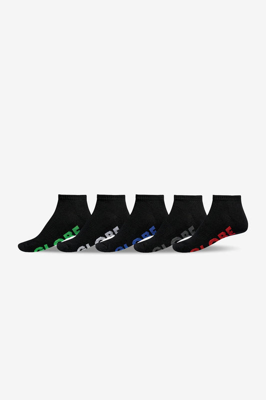 Globe Stealth Ankle Sock 5 Pack | Black