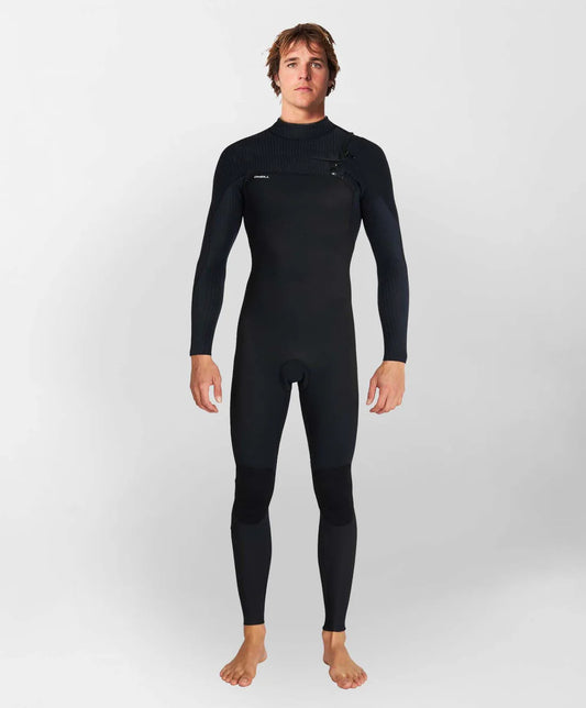 ONEILL HyperFreak 4/3+ Steamer Chest Zip Wetsuit - Black
