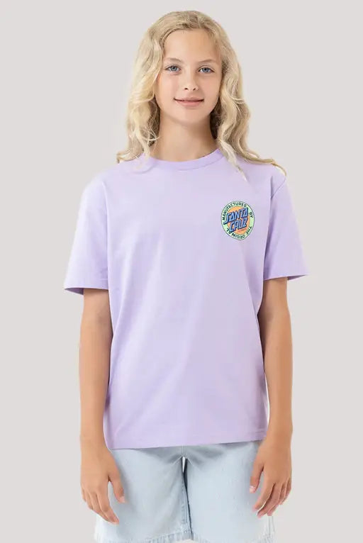Santa Cruz Lavender Retro Dot Reverse Girls Tee