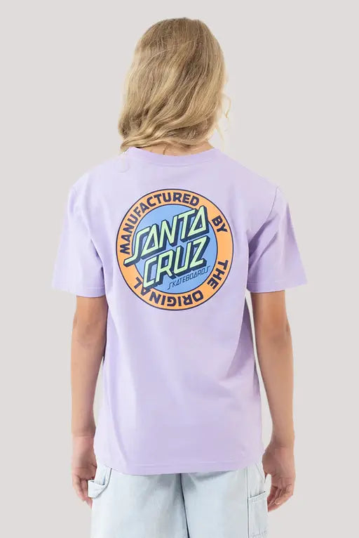 Santa Cruz Lavender Retro Dot Reverse Girls Tee