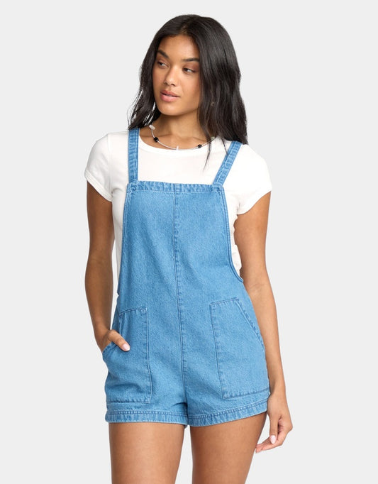 Billabong Beach Crush Denim Overalls