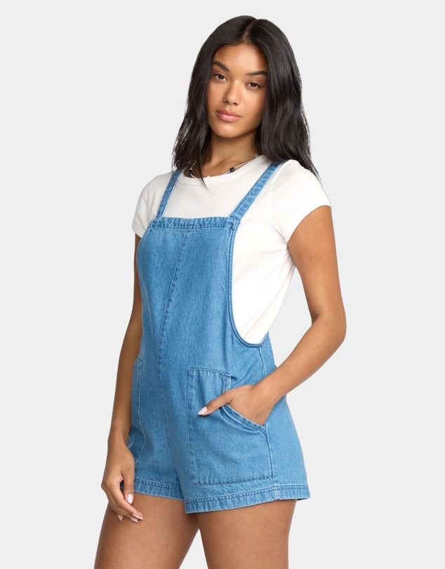 Billabong Beach Crush Denim Overalls