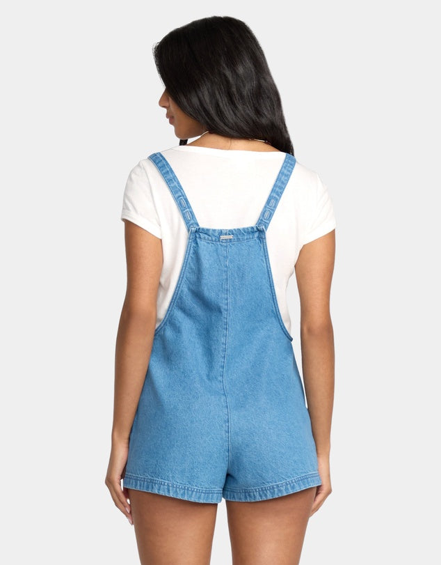 Billabong Beach Crush Denim Overalls