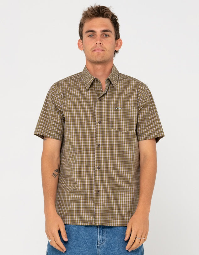 Rusty datsun check short sleeve shirt