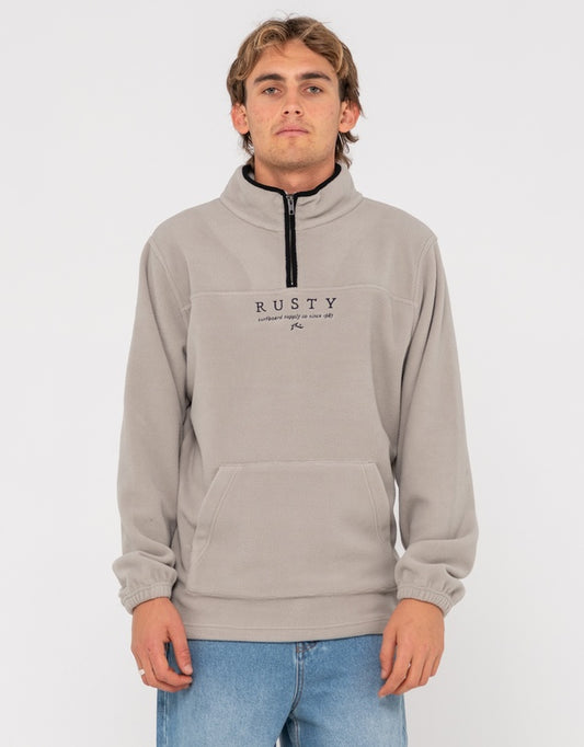 Rusty big bang polar fleece quarter zip
