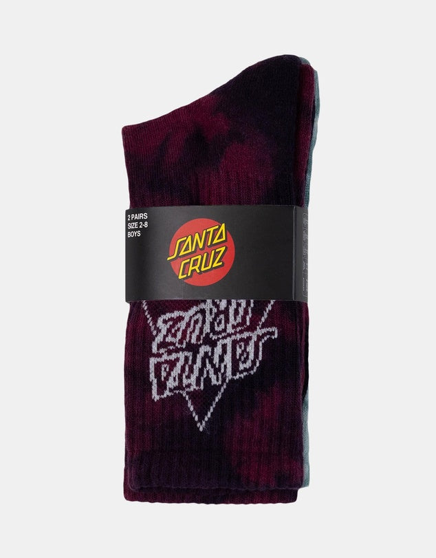 Santa Cruz Not A Dot Youth Crew Sock- 2 Pack