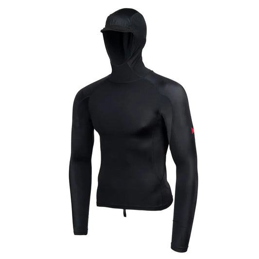 FLORENCE STANDARD ISSUE LONG SLEEVE HOODED RASH GUARD BLACK