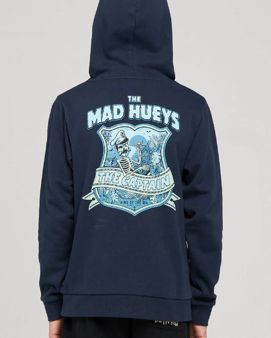 Mad Hueys Captain Two Faced Youth Hood l Navy