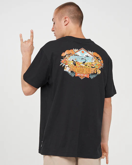 Mad Hueys Mean As NZ SS Tee l Black