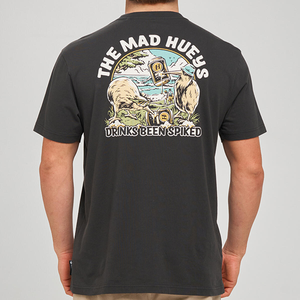 The Mad Hueys Kiwi Spiked Tee l Vintage Black