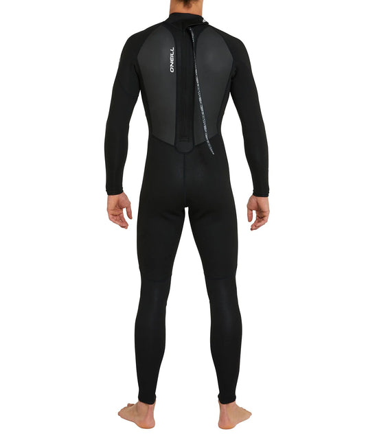 Oneill Men's Reactor 3/2mm Steamer Back Zip - Black