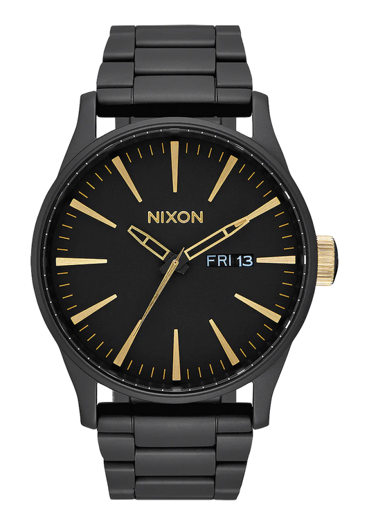 Nixon Sentry Stainless Steel -  Black/gold