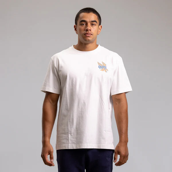 Ilabb Racing Bird Heritage Block Tee - White