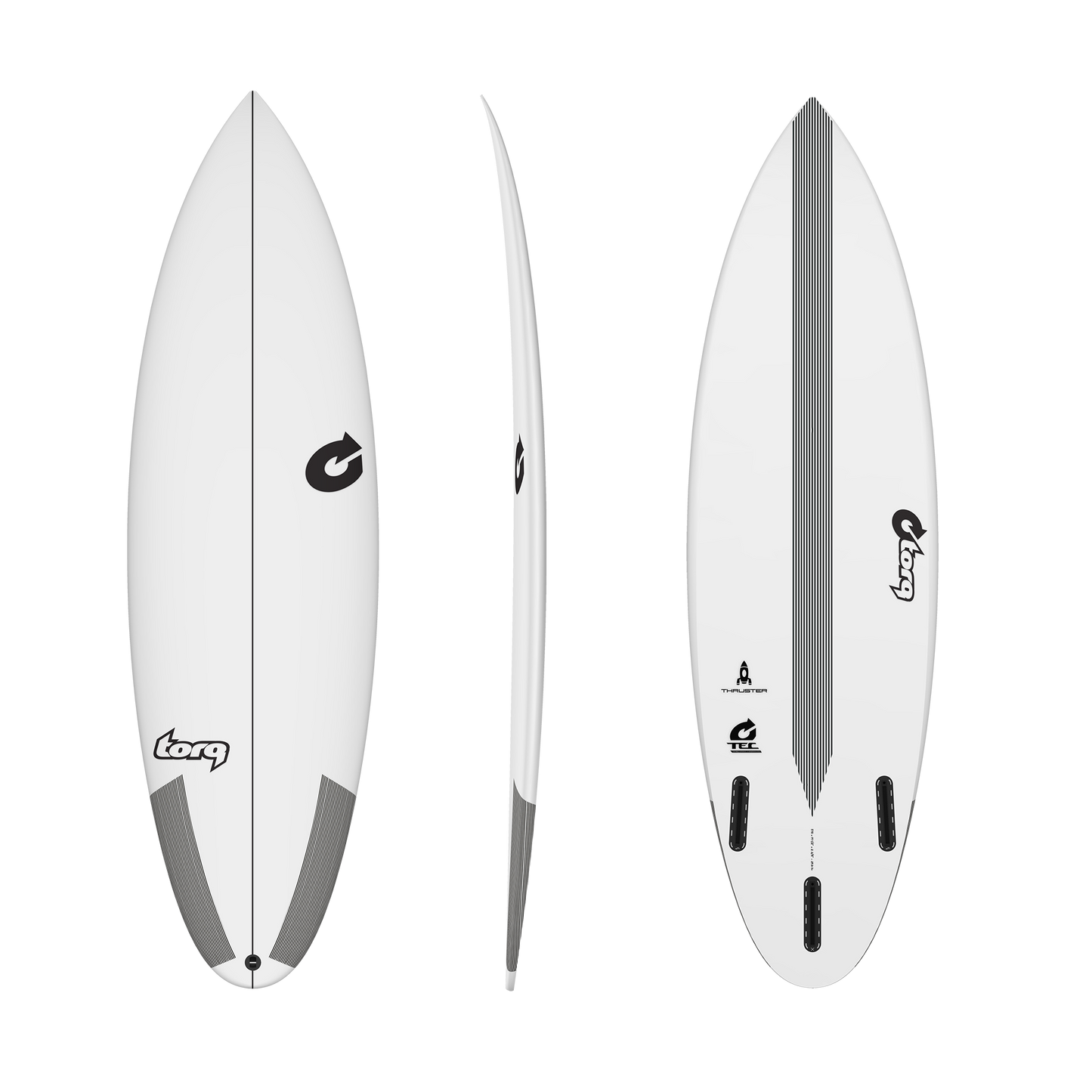 Torq Tec thruster surfboard