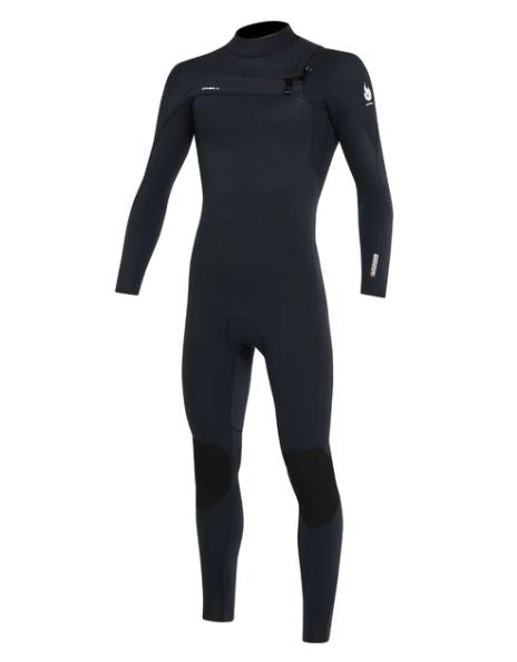 Hyperfreak Fire 4/3mm Steamer Chest Zip Wetsuit - Black