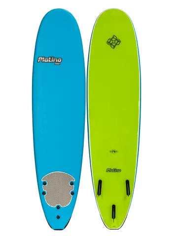 Platino 7'6 Funboard Azure Blue Lime