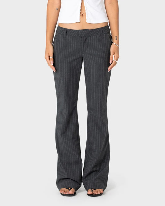 Rusty Finance Mummy Pinstripe Suit Pant l Grey