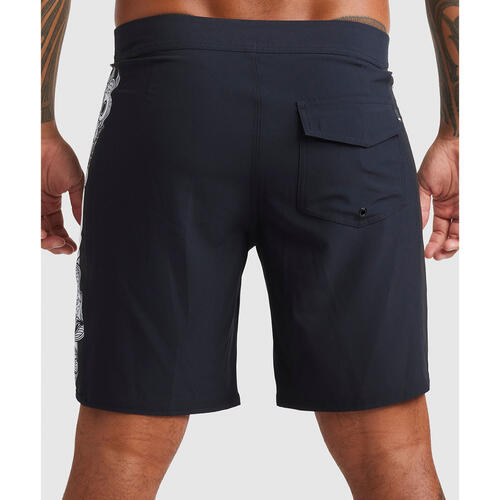 Quiksilver X Kehu Butler Surfsilk Marakihau Arch Boardshort 18 Black