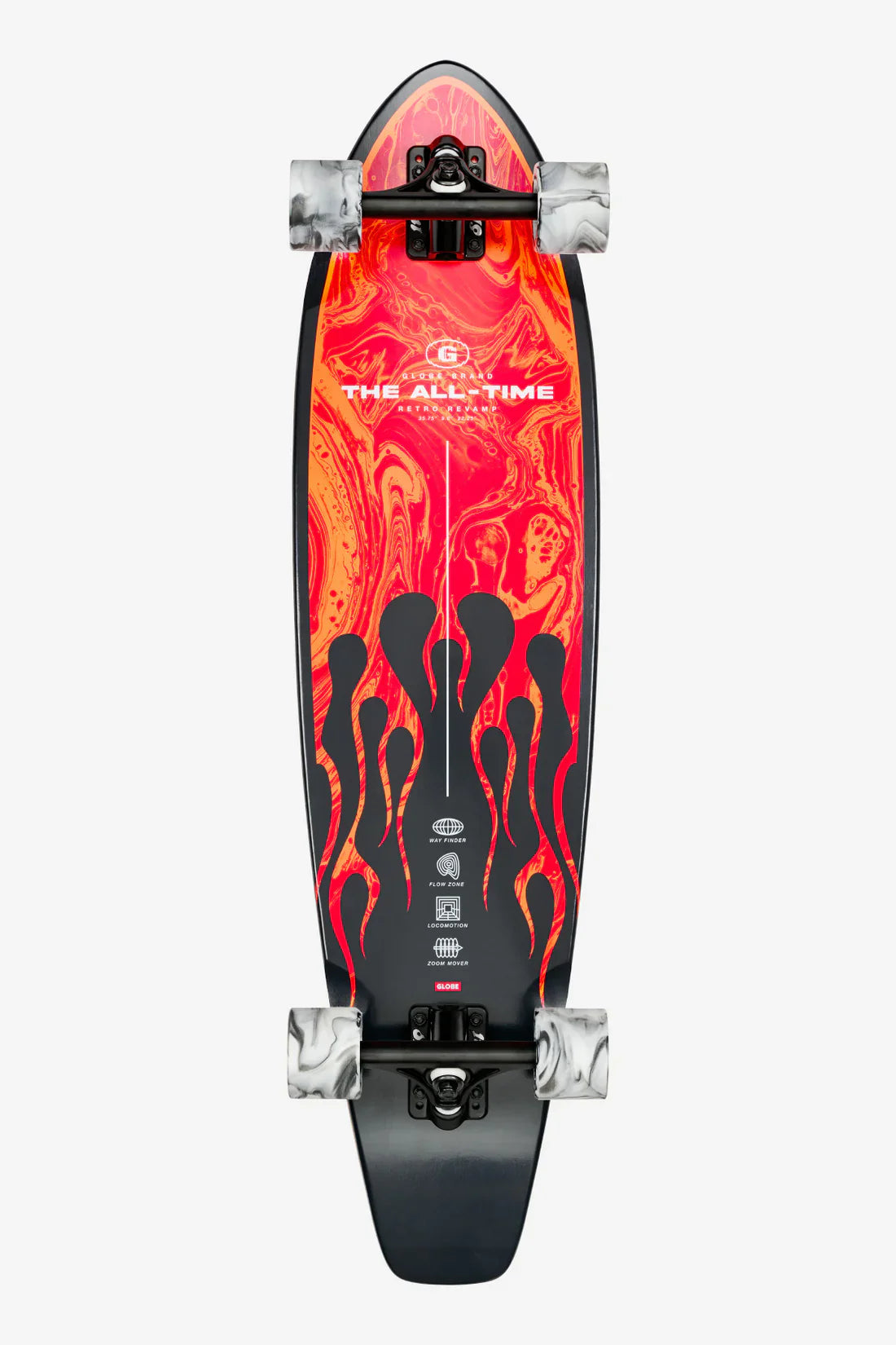 Globe The All-Time Red Flames Cruiser 35"