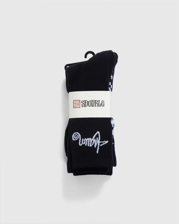 S Double standard shawn socks black