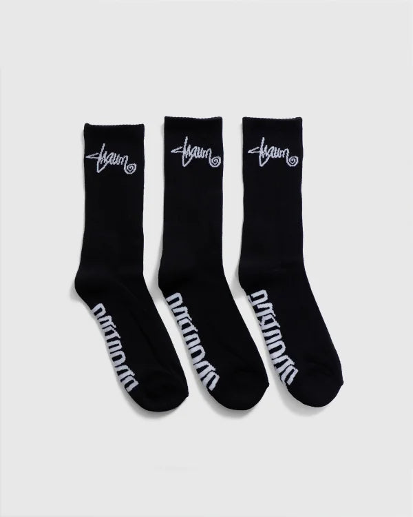 S Double standard shawn socks black