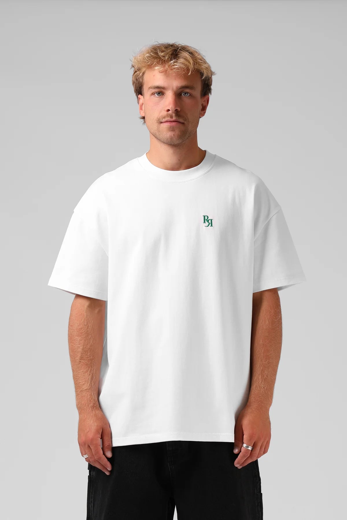RPM Sanded OS Tee l White