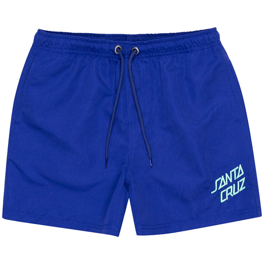 Santa Cruz Bold Stack Youth Boardshort in Dark Blue / Purple