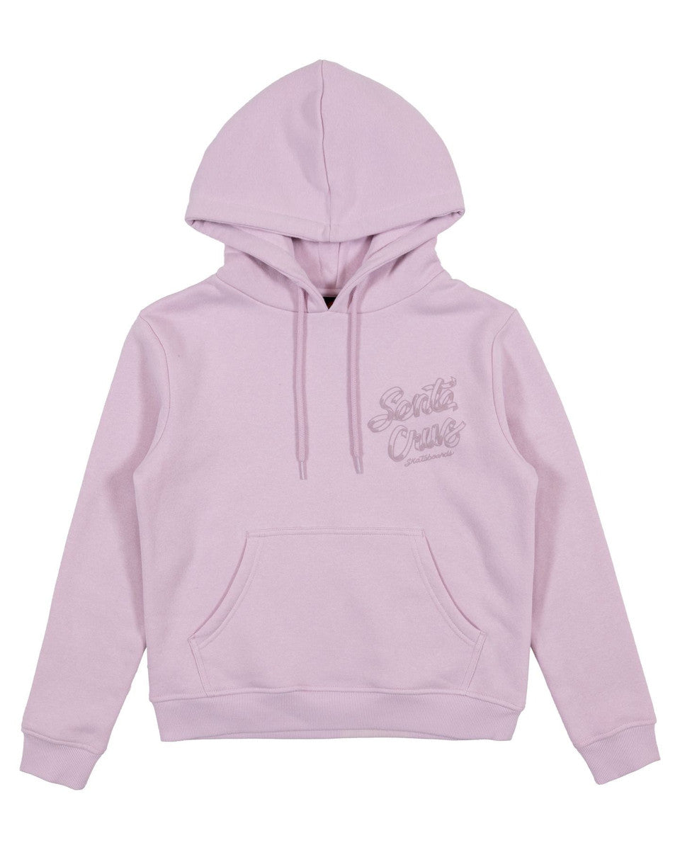 Santa Cruz Ribbon Script Chest Hoodie l Pink