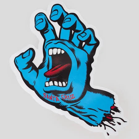 Santa cruz screaming hand sticker-Large