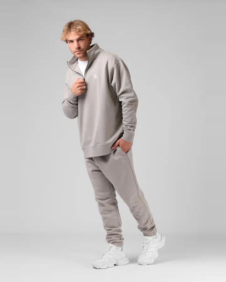 RPM Mens Track 1/4 Zip- Pewter