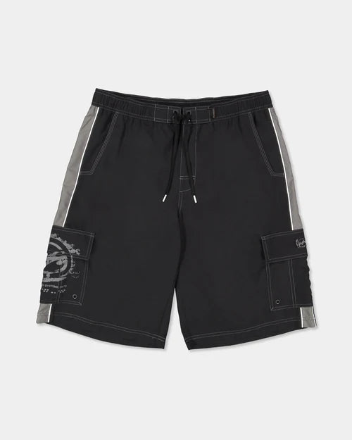 Billabong Boys Throw On 3.0 18" Boardshorts | Black/Grey
