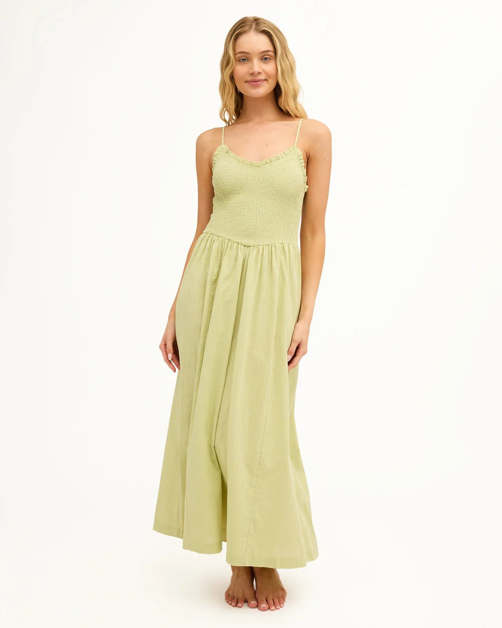 Billabong Afterglow Maxi Dress l Smoke Green