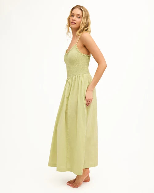 Billabong Afterglow Maxi Dress l Smoke Green