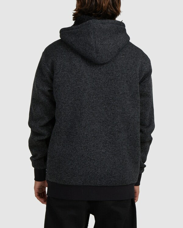 Billabong Revolt Zip Thru Hood Black Heather