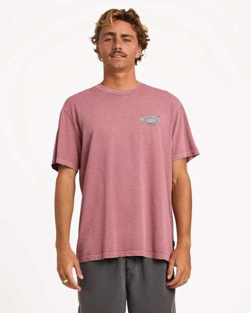 Billabong Heritage Arch Wave Wash Premium l Red Dahlia