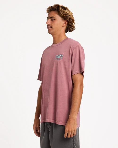 Billabong Heritage Arch Wave Wash Premium l Red Dahlia