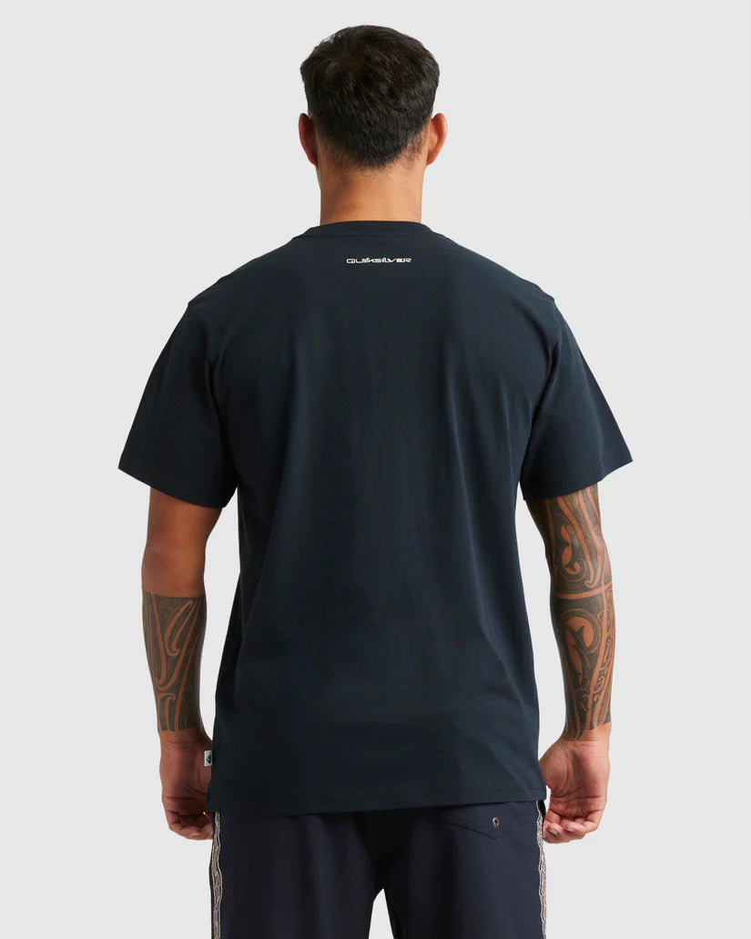 Quiksilver X Kehu Butler Kowhaiwhai Mangopare Panel Tee Black/Red