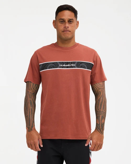 Quiksilver Takarangi Panel Tee | Henna