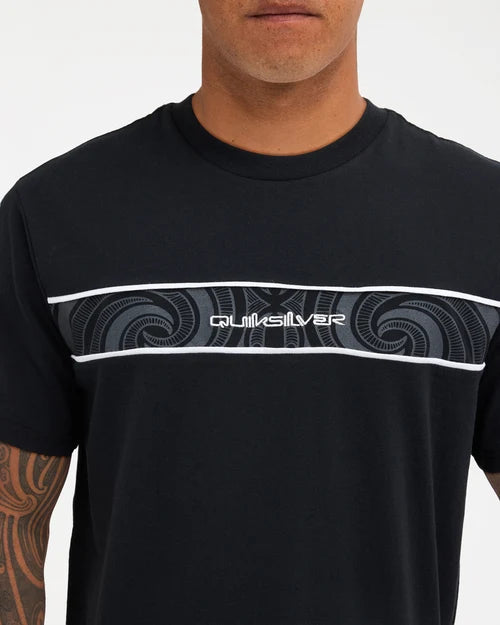 Quiksilver Takarangi Panel Tee | Black