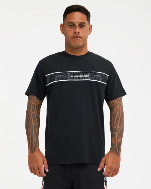 Quiksilver Takarangi Panel Tee | Black