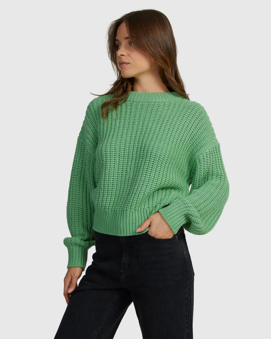 Roxy coming home knit sweat- Green