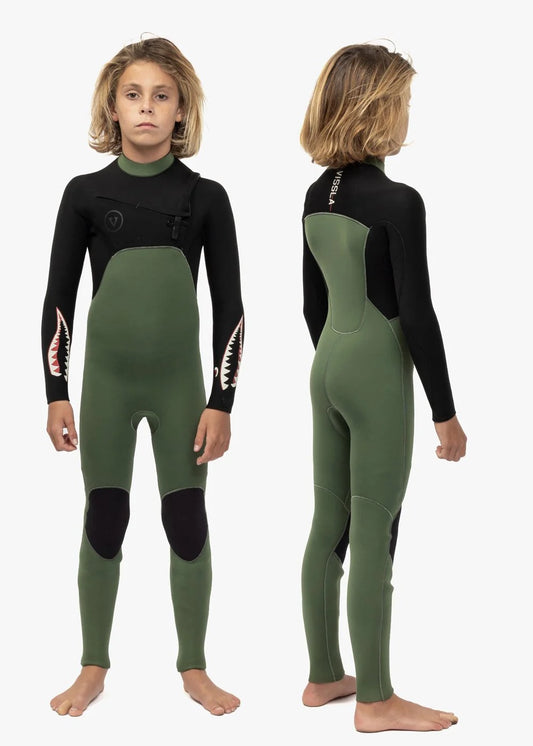 Vissla 7 Seas Boys 3-2 Warbird Full Chest Zip