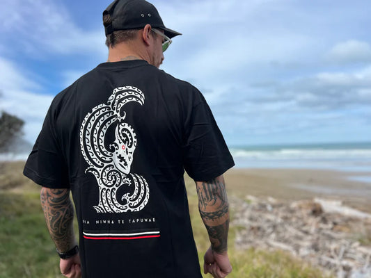 Wai-Tai Aotearoa Taniwha Maori T-Shirt