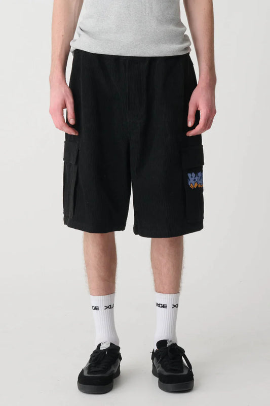 XLARGE WALL CORD 91 CARGO SHORT - PIGMENT BLACK